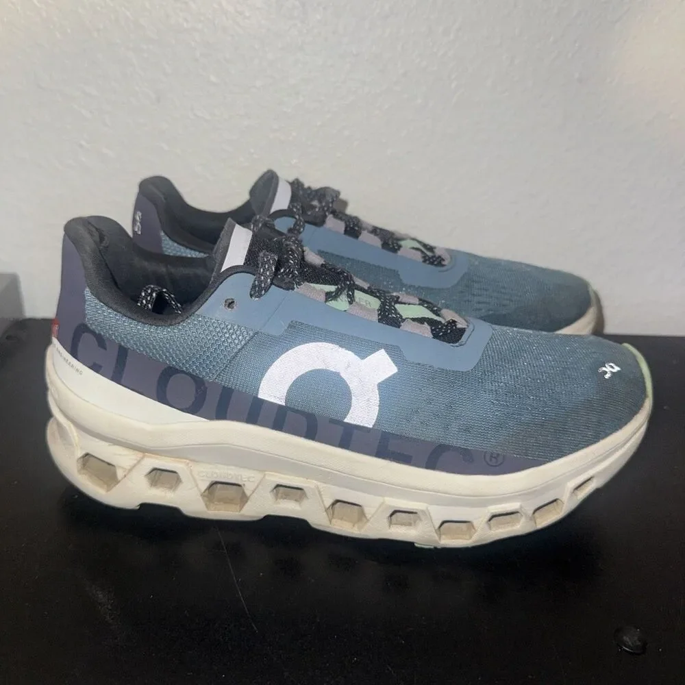 On Cloudmonster Womens Size 8.5 Blue Athletic Running Walking Shoes *check Photo